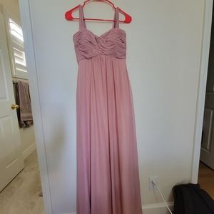 Birdy grey pink rose bridesmaids dress size xs
